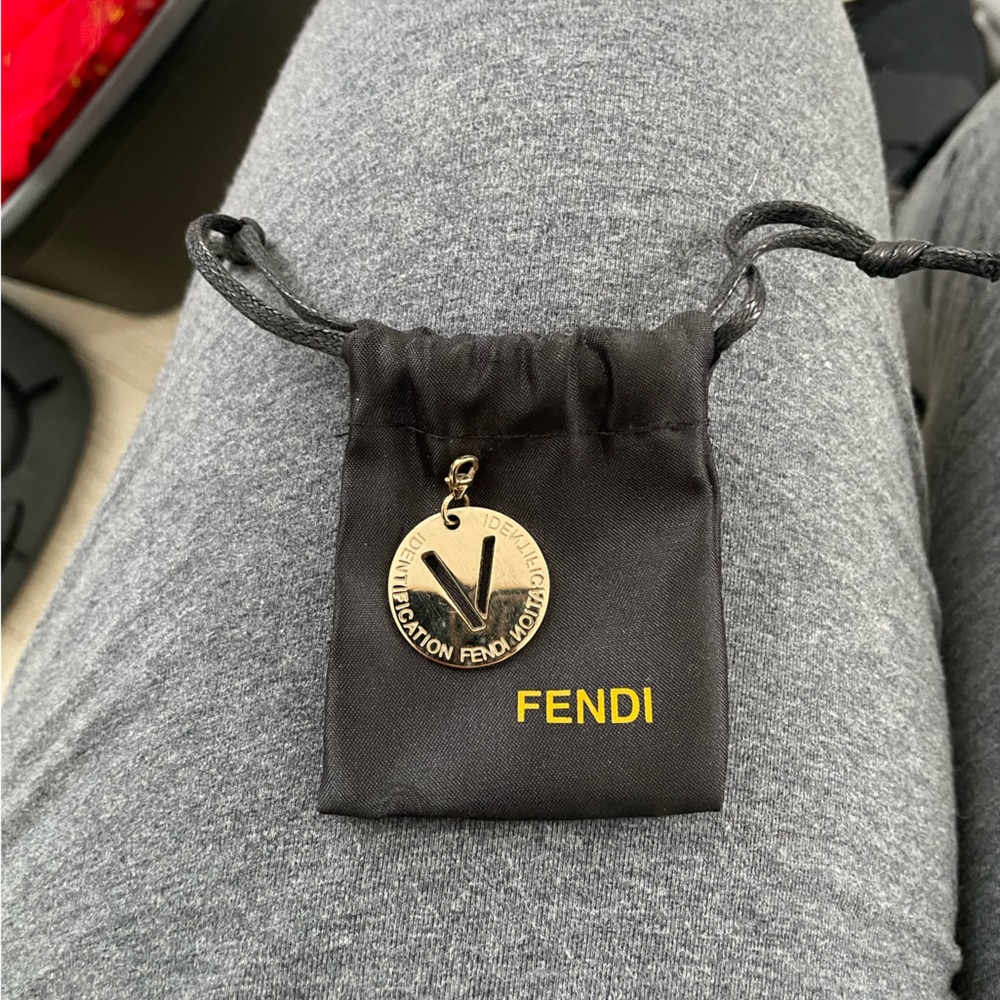 Fendi initial V pendant